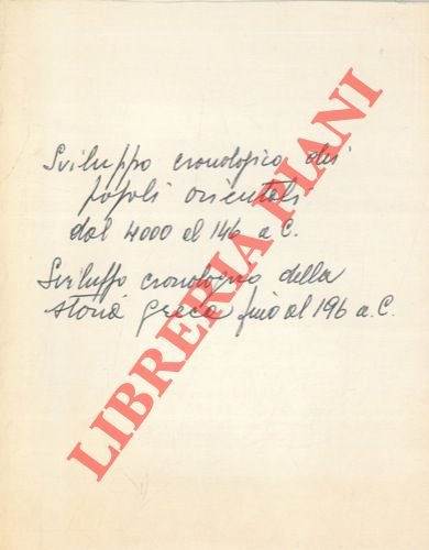 Sviluppo cronologico della Storia dei Popoli Orientali dal 4000 al …