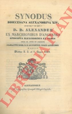 Synodus diocesana Alexandrina XIV. D.D. Alexander ex marchionibus d'Angennes episcopus …