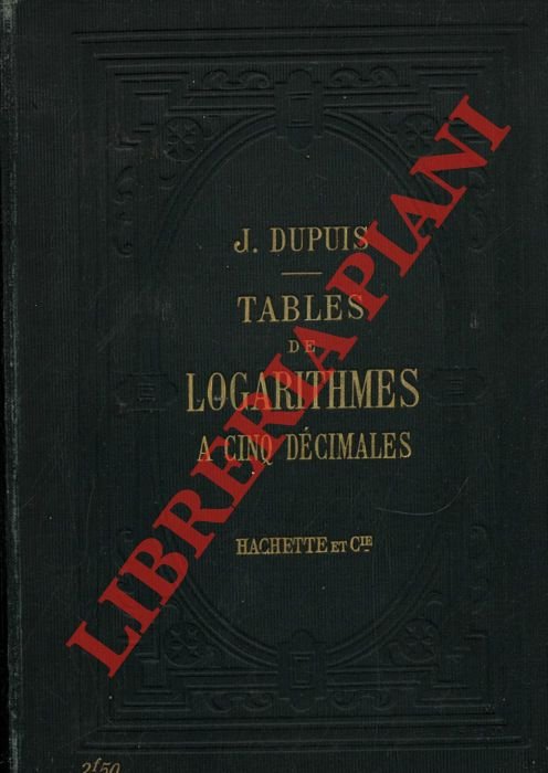 Tables de logarithmes a cinq décimales.