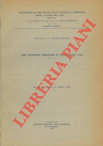 The floristic research in Italy since 1945.