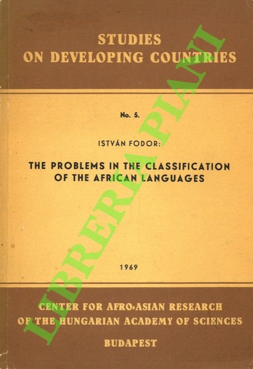The problems in the classification of the African languages. Methodological …