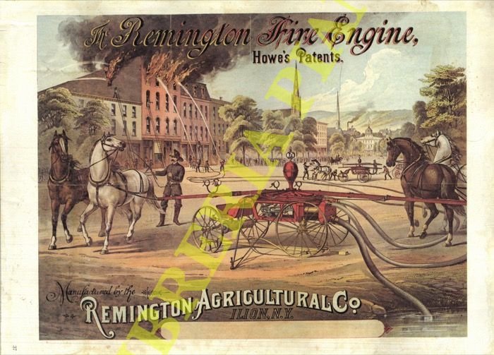 The Remington Fire Engine. Howe's Patents. | Immagine Gallery 2