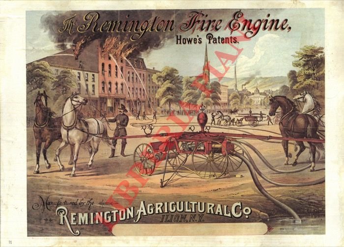 The Remington Fire Engine. Howe's Patents. | Immagine Gallery 3