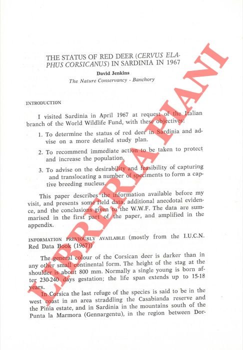The status of red deer (Cervus elaphus corsicanus) in Sardinia …