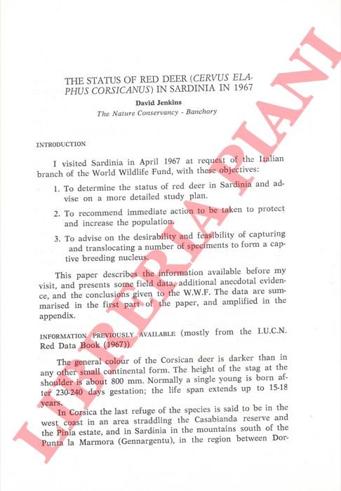 The status of red deer (Cervus elaphus corsicanus) in Sardinia …
