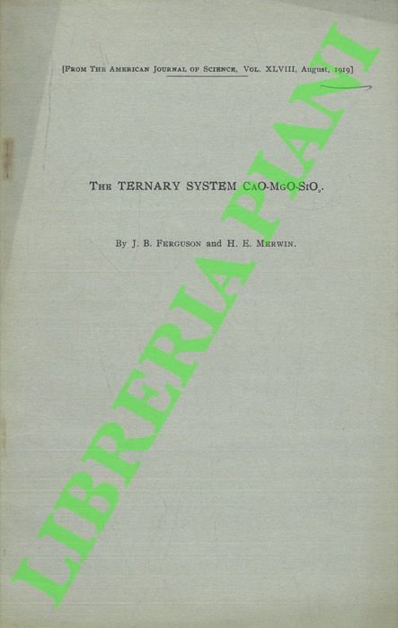 The Ternary System CaO-MgO-SiO2 .