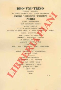 Tommaso Corsini, Principe.