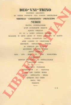 Tommaso Corsini, Principe.