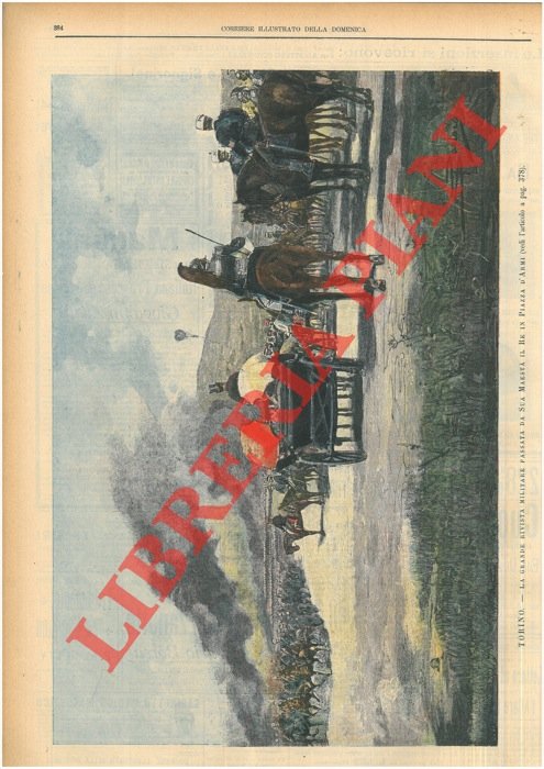 Torino. La grande rivista militare passata da Sua Maestà il …