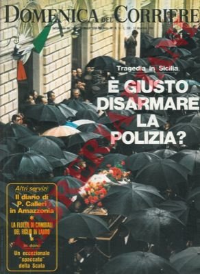 Tragedia ad Avola : è giusto disarmare la Polizia ?