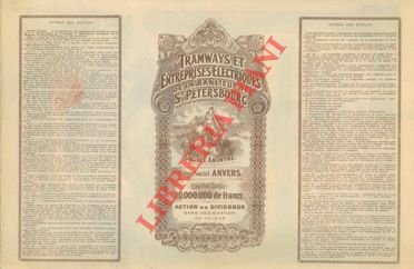 Tramways et Entreprise Electriques de la Banlieue de St. Petersbourg.