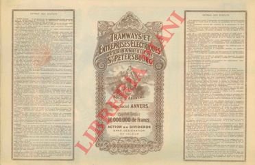 Tramways et Entreprise Electriques de la Banlieue de St. Petersbourg.