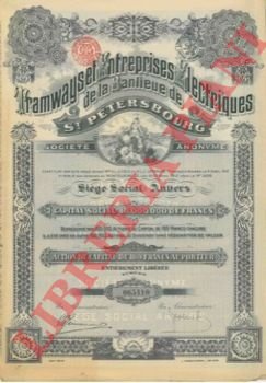 Tramways et Entreprise Electriques de la Banlieue de St. Petersbourg.