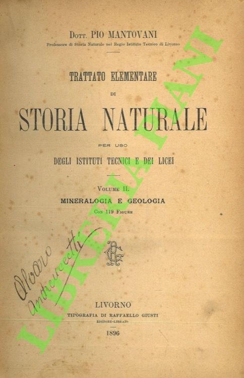 Trattato elementare di storia naturale per uso degli istituti tecnici …