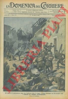 Truppe inglesi cacciano i tedeschi da un villaggio francese.