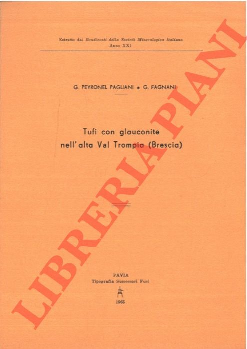 Tufi con glauconite nell'alta Val Trompia (Brescia) .
