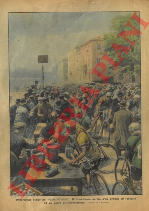 Tumultuoso arrivo ad un posto di rifornimento del Giro d'Italia | Immagine Gallery 3