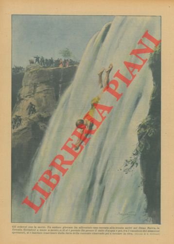 Un audace giovane ha affrontato con successo una cascata alta …
