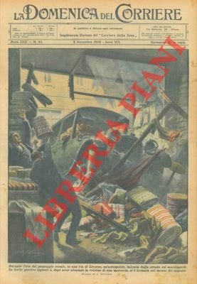 Un'automobile sfonda la vetrina di una merceria fermandosi nel mezzo …