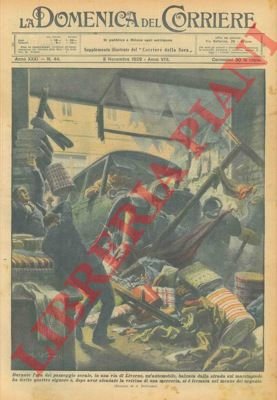 Un'automobile sfonda la vetrina di una merceria fermandosi nel mezzo …