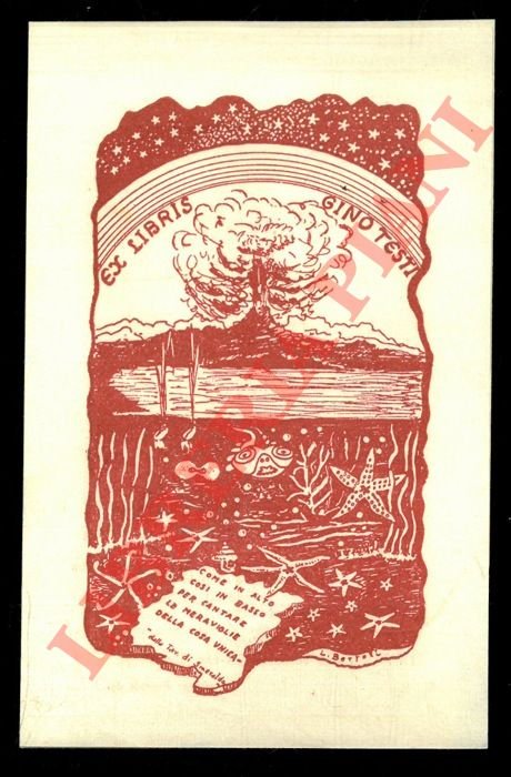 Un foglietto, in rosso, per Gino Testi