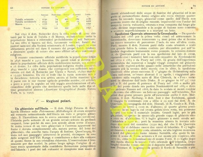 Un ghiacciaio sull'Hecla. Spedizione Quervain attraverso la Groenlandia. Le osservazioni …