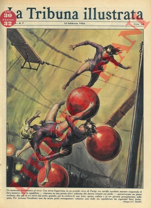 Un momento drammatico al circo. Con aerea leggerezza, in un …