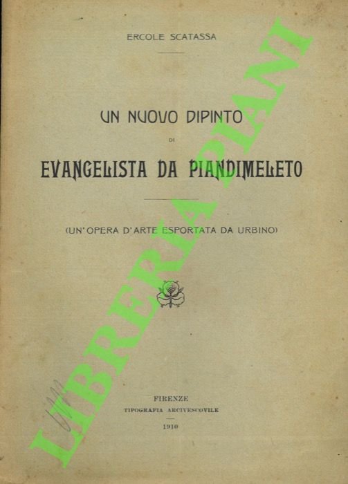 Un nuovo dipinto, Evangelista da Piandimeleto. Un'opera d'arte esportata da …