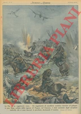 Un reggimento di cavalleria sovietica lanciato al galoppo in una …