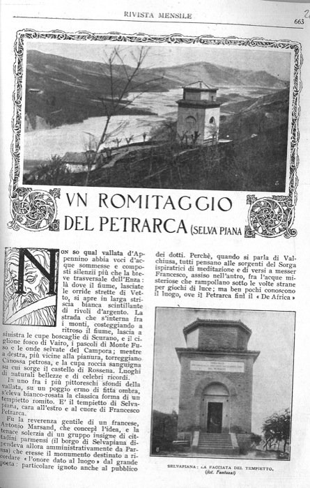 Un romitaggio del Petrarca (Selva piana).