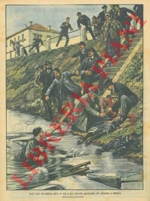 Un soldato salva la vita a due fanciulle sprofondate nel …