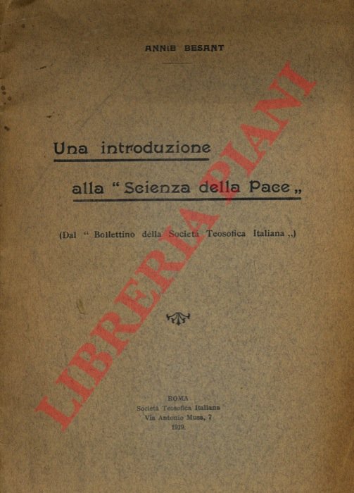 Una introduzione alla "Scienza della Pace".