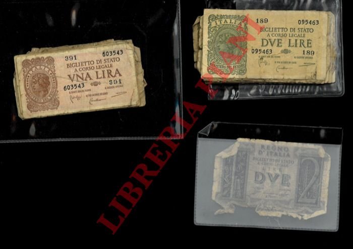 Una lire; due lire.