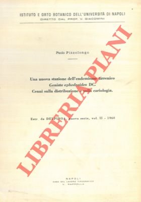 Una nuova stazione dell'endemismo tirrenico Genista ephedroides DC. Cenni sulla …