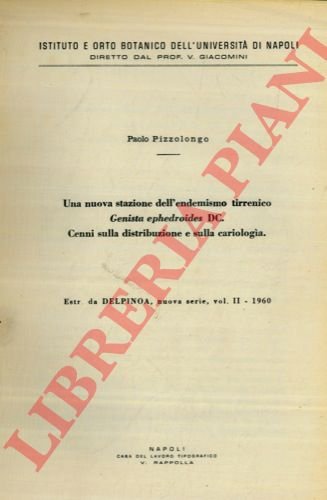Una nuova stazione dell'endemismo tirrenico Genista ephedroides DC. Cenni sulla …