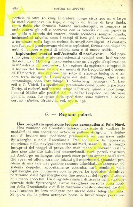 Una progettata spedizione tedesca aeronautica al Polo Nord. Progetto d'una …