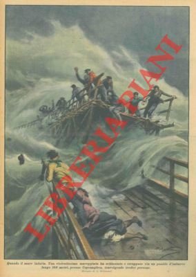 Una violentissima mareggiata ha schiantato e strappato via un pontile …