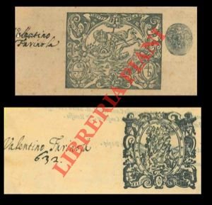 Una xilografia allegorica del '700 per Valentino Farinola.