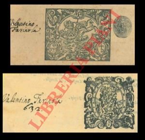 Una xilografia allegorica del '700 per Valentino Farinola.