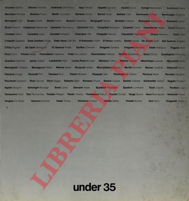 Under 35. Cento artisti da cento critici. Artefiera Bologna 1987.