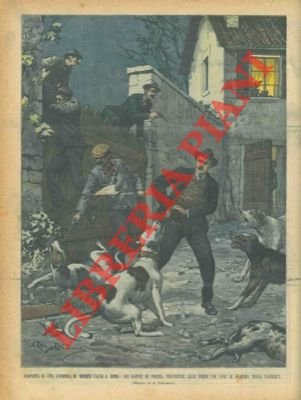 Uno spogliatore di cadaveri sorpreso dai soldati delle truppe europee.