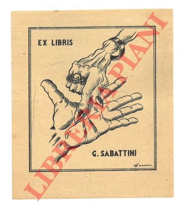 Uno xilografico, 9 x 10, anni '50, per Gino Sabattini.