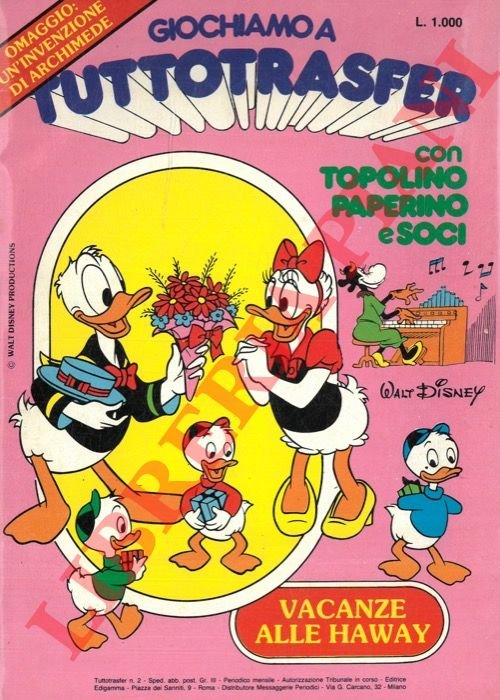 Vacanze alla Haway. Giochiamo a tuttotransfer con Topolino, paperino e …