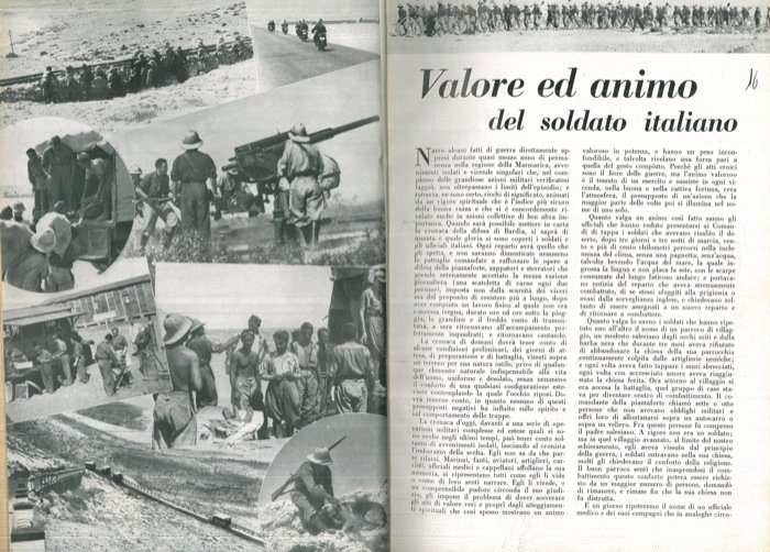 Valore ed animo del soldato italiano