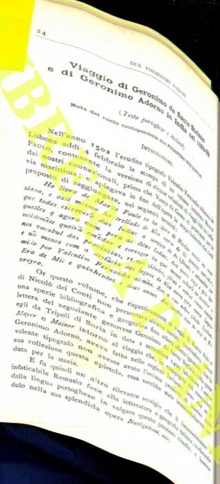 Viaggio di Geronimo da Santo Stefano e di Geronimo Adorno …