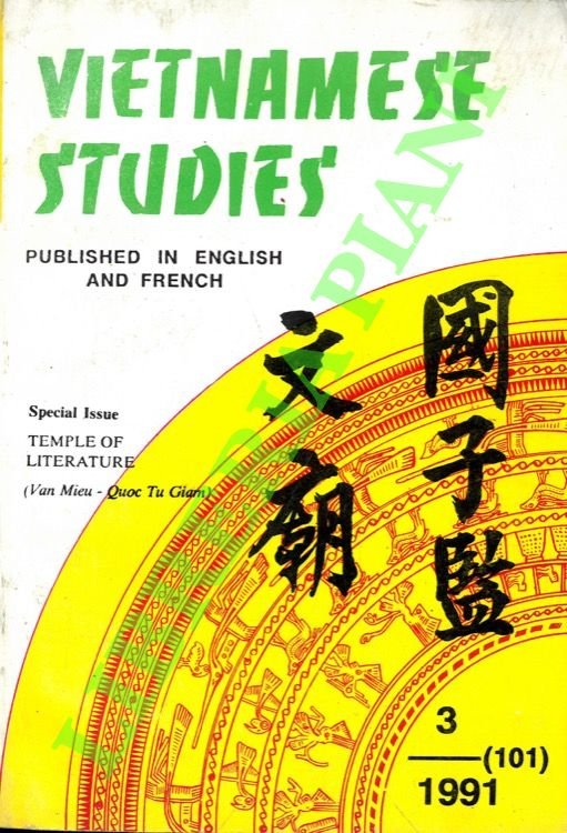 Vietnamese Studies. Special Issue: Temple of Literature (Van Mieu - …