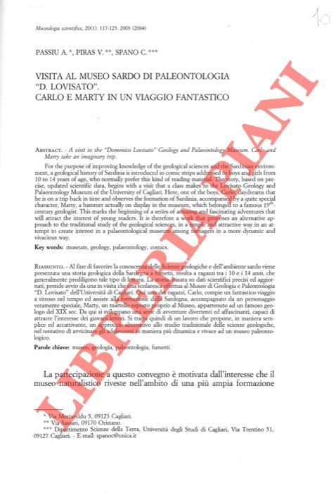 Visita al Museo Sardo di Paleontologia “D.Lovisato” . Carlo e …