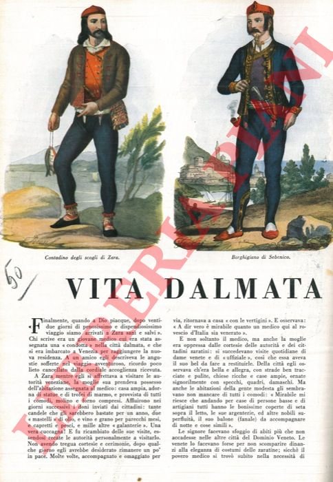 Vita dalmata d'altri tempi.