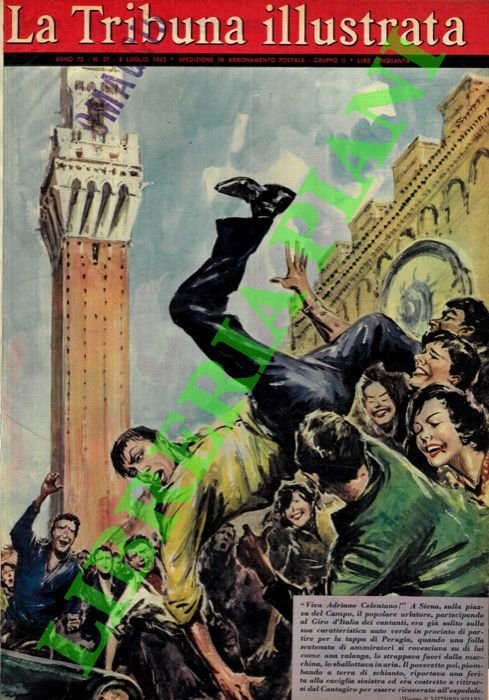 “Viva Adriano Celentano!” . A Siena, sulla piazza del Campo, … | Immagine Gallery 2