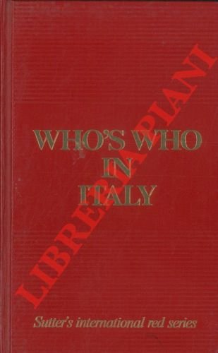 Who's who in Italy. 1990. A-K, L-Z.
